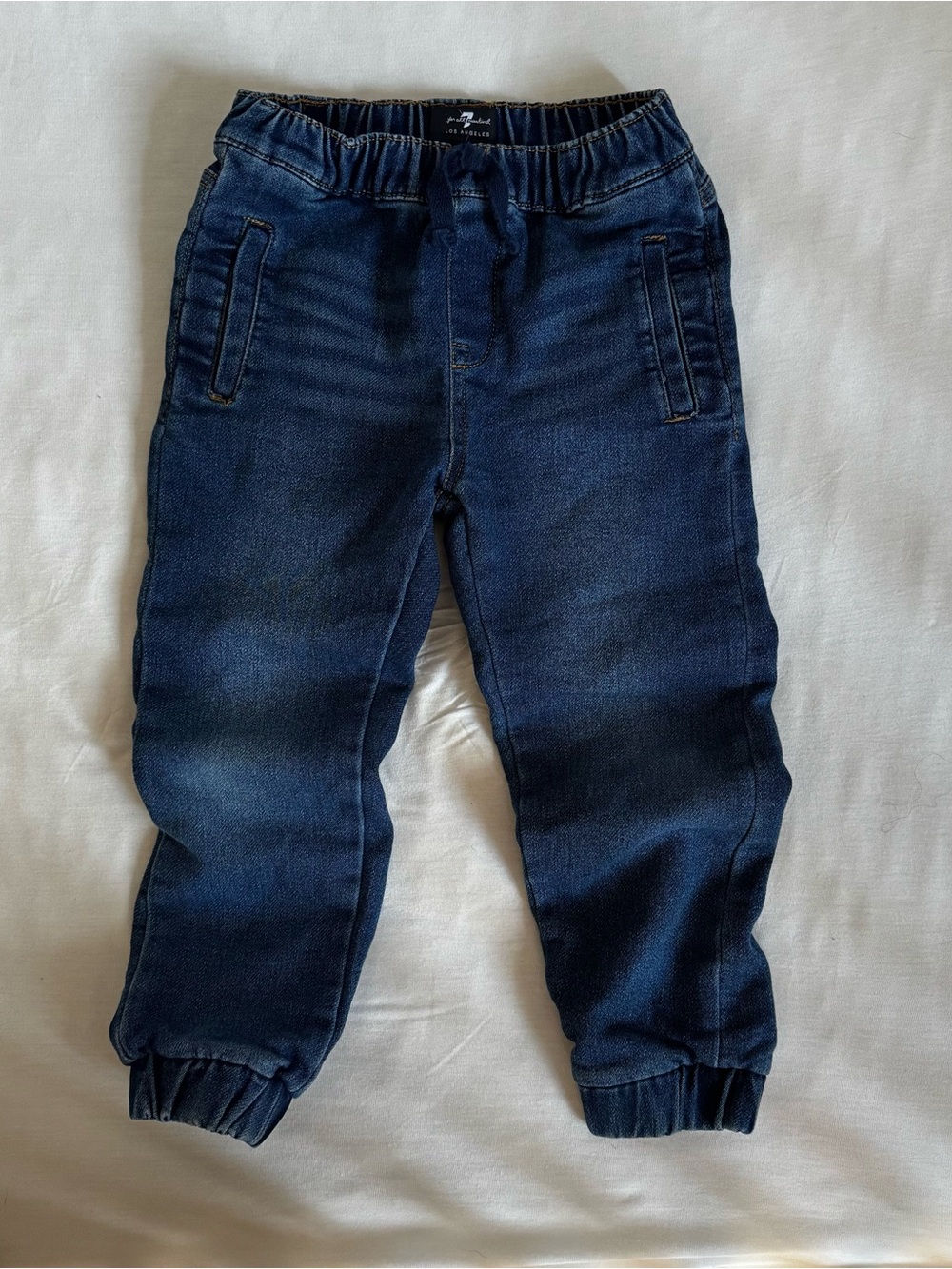 7 For All Mankind Kids Dark Blue Jogger Jeans